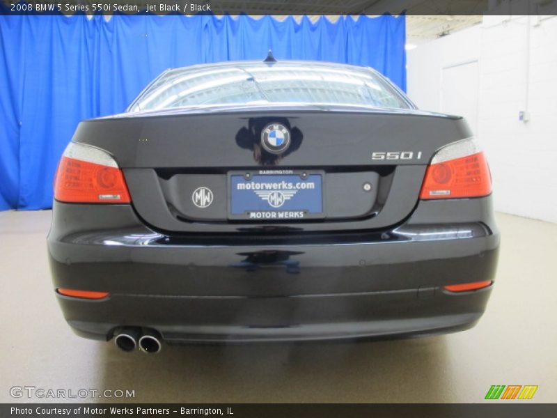 Jet Black / Black 2008 BMW 5 Series 550i Sedan