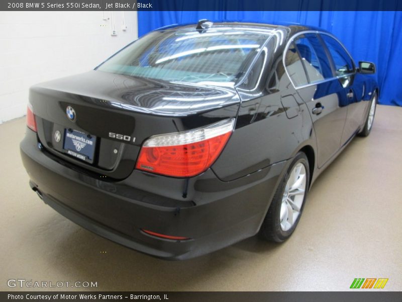 Jet Black / Black 2008 BMW 5 Series 550i Sedan