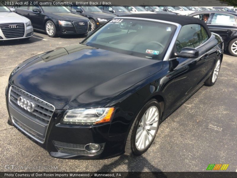 Brilliant Black / Black 2011 Audi A5 2.0T quattro Convertible