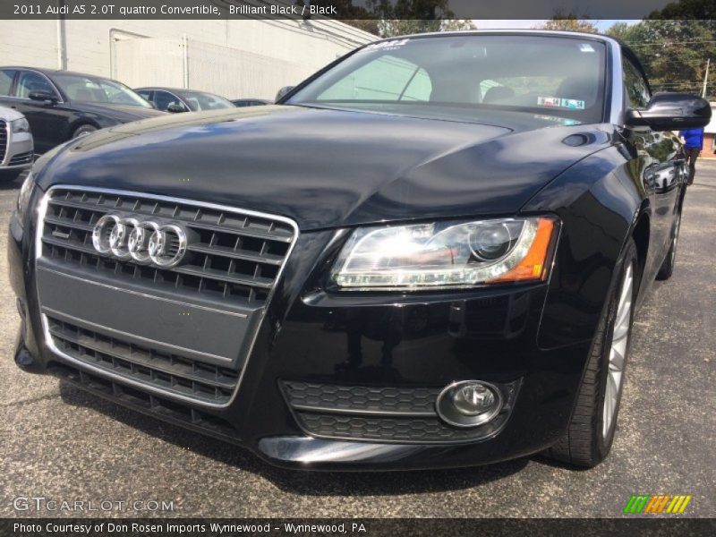 Brilliant Black / Black 2011 Audi A5 2.0T quattro Convertible