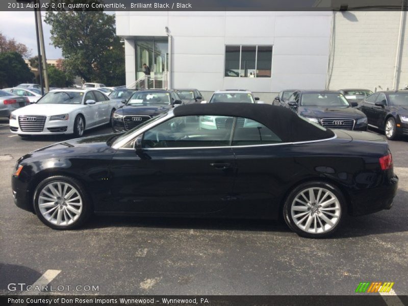 Brilliant Black / Black 2011 Audi A5 2.0T quattro Convertible