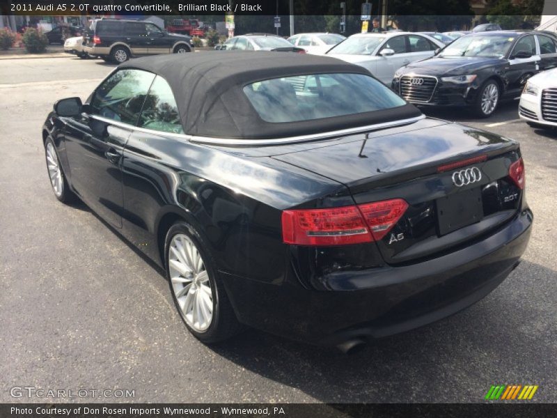 Brilliant Black / Black 2011 Audi A5 2.0T quattro Convertible