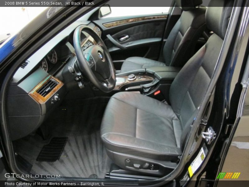 Front Seat of 2008 5 Series 550i Sedan