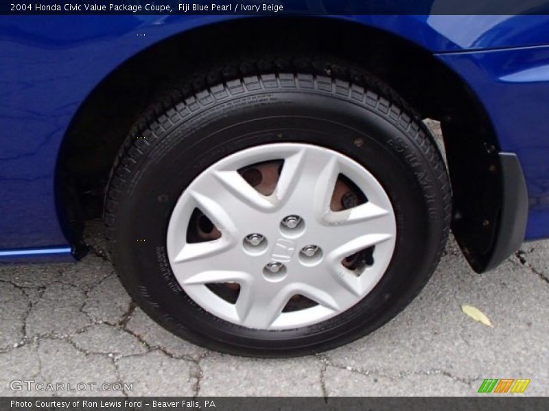 Fiji Blue Pearl / Ivory Beige 2004 Honda Civic Value Package Coupe