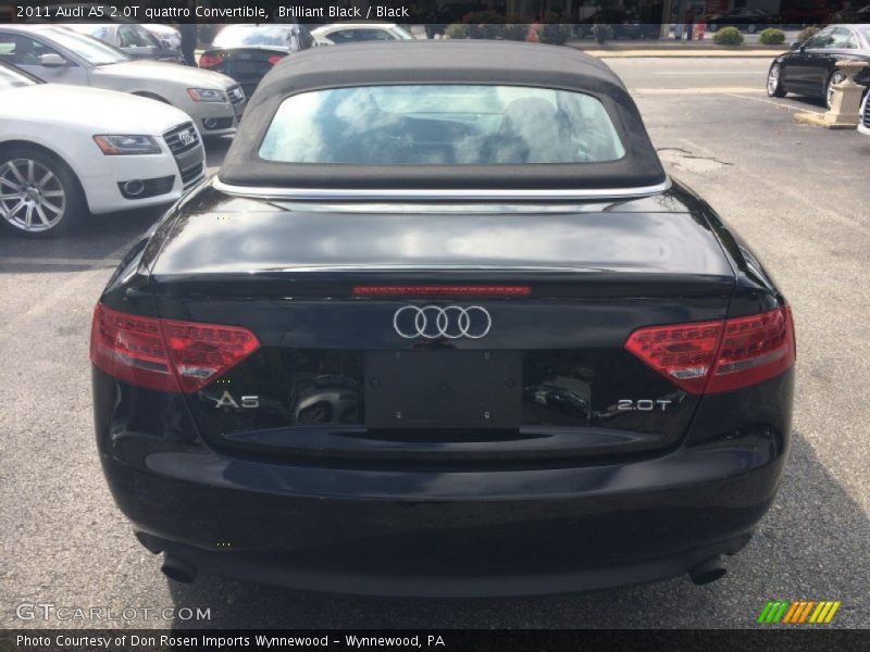 Brilliant Black / Black 2011 Audi A5 2.0T quattro Convertible