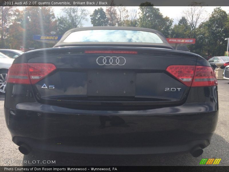 Brilliant Black / Black 2011 Audi A5 2.0T quattro Convertible