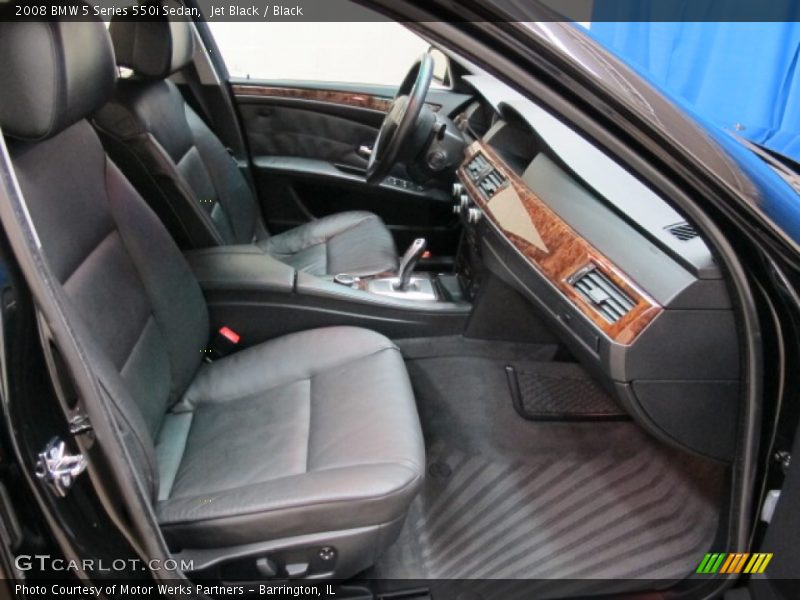 Jet Black / Black 2008 BMW 5 Series 550i Sedan