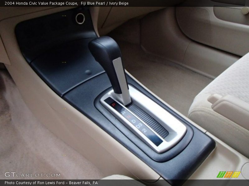 Fiji Blue Pearl / Ivory Beige 2004 Honda Civic Value Package Coupe