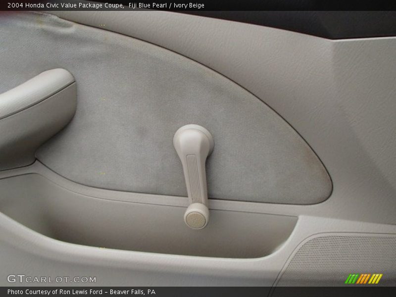 Fiji Blue Pearl / Ivory Beige 2004 Honda Civic Value Package Coupe