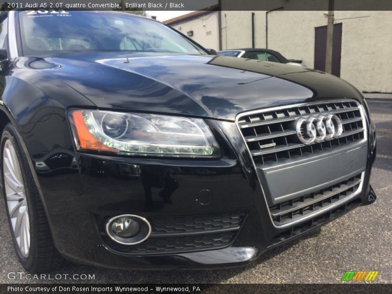 Brilliant Black / Black 2011 Audi A5 2.0T quattro Convertible