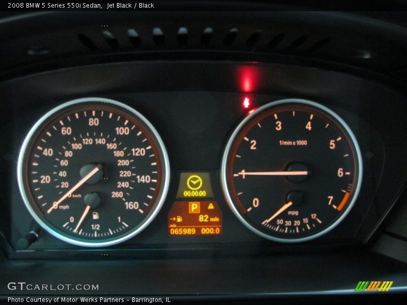 Jet Black / Black 2008 BMW 5 Series 550i Sedan