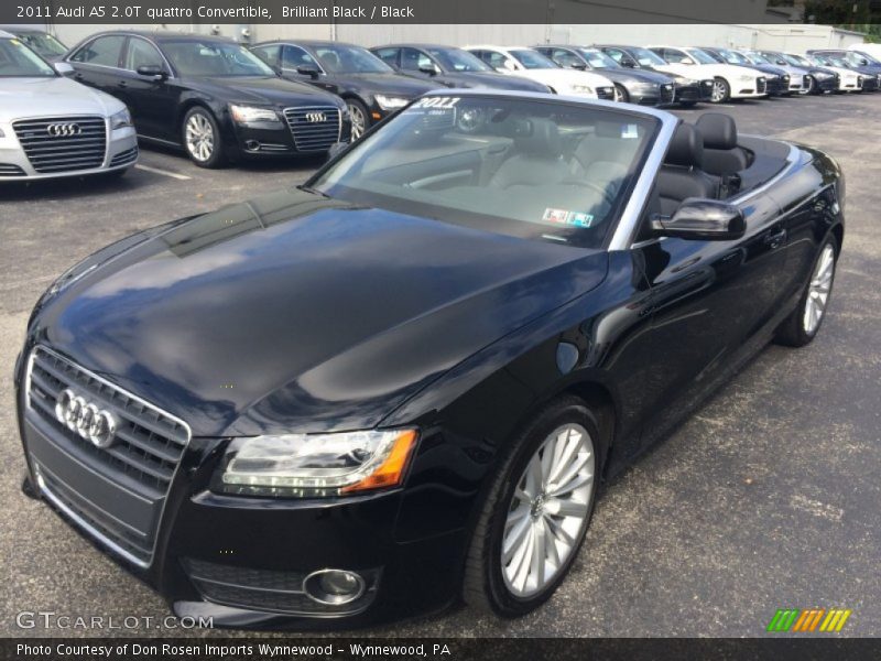 Brilliant Black / Black 2011 Audi A5 2.0T quattro Convertible