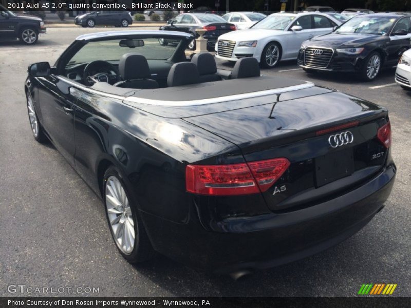 Brilliant Black / Black 2011 Audi A5 2.0T quattro Convertible