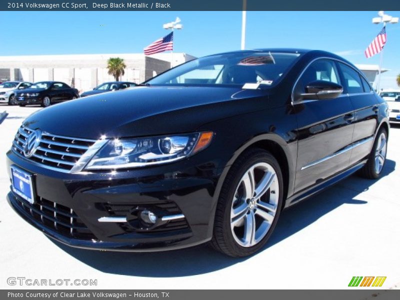 Deep Black Metallic / Black 2014 Volkswagen CC Sport