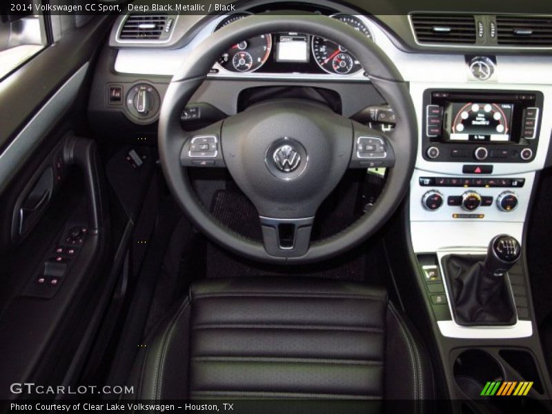 Deep Black Metallic / Black 2014 Volkswagen CC Sport