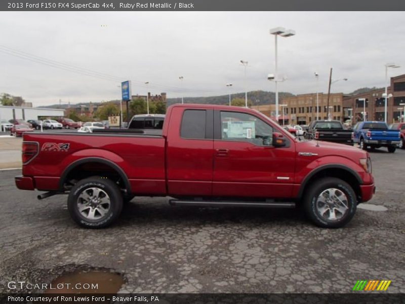 Ruby Red Metallic / Black 2013 Ford F150 FX4 SuperCab 4x4
