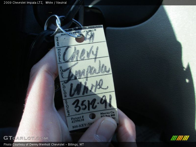 White / Neutral 2009 Chevrolet Impala LTZ