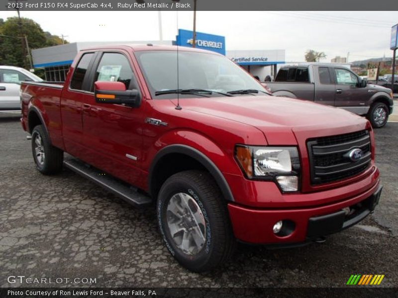 Ruby Red Metallic / Black 2013 Ford F150 FX4 SuperCab 4x4