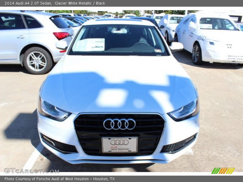 Glacier White Metallic / Black 2014 Audi A4 2.0T Sedan