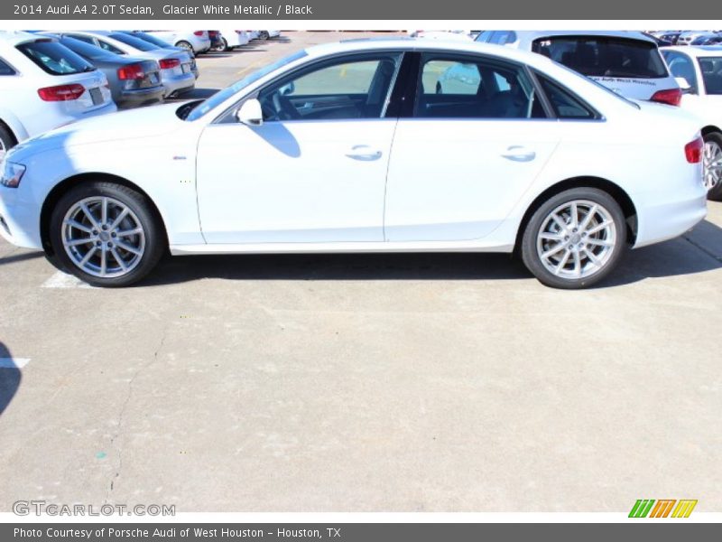 Glacier White Metallic / Black 2014 Audi A4 2.0T Sedan