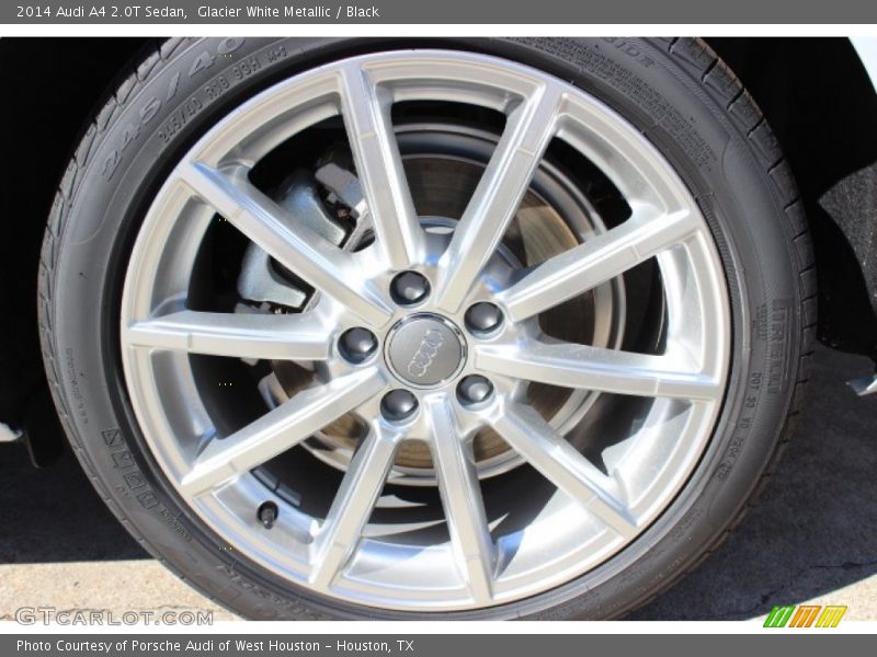Glacier White Metallic / Black 2014 Audi A4 2.0T Sedan