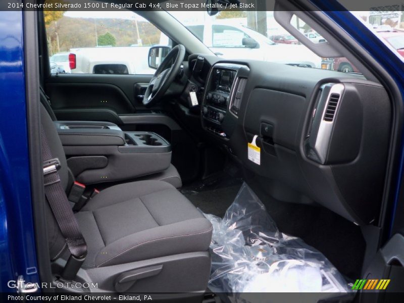 Blue Topaz Metallic / Jet Black 2014 Chevrolet Silverado 1500 LT Regular Cab 4x4