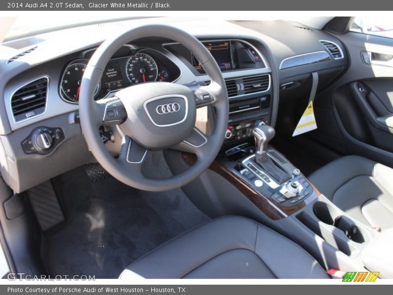 Glacier White Metallic / Black 2014 Audi A4 2.0T Sedan