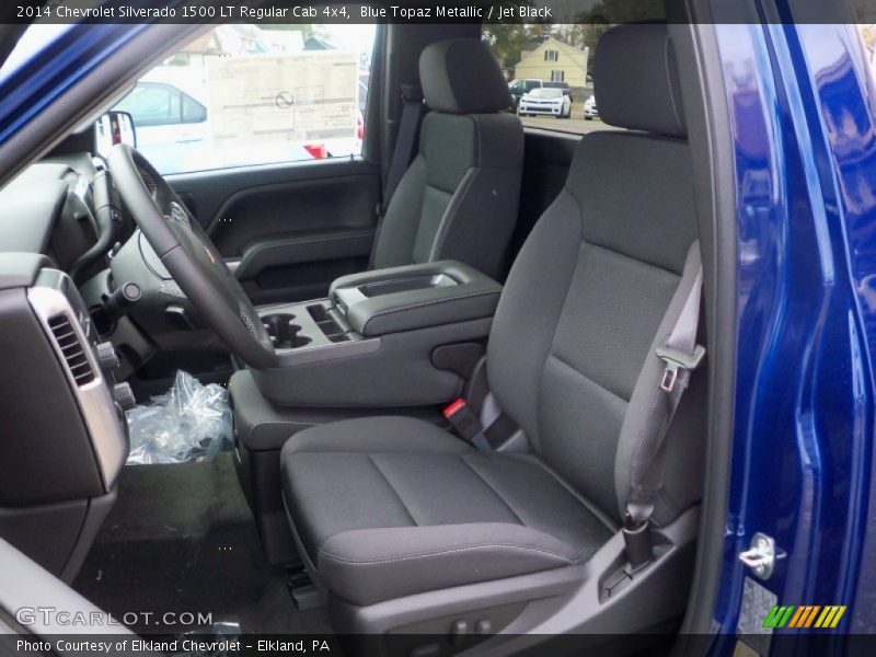 Blue Topaz Metallic / Jet Black 2014 Chevrolet Silverado 1500 LT Regular Cab 4x4