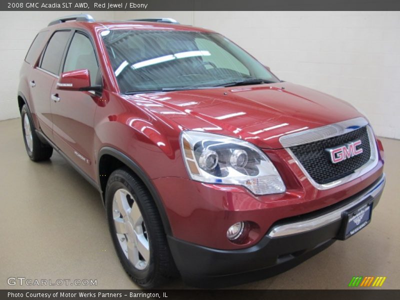 Red Jewel / Ebony 2008 GMC Acadia SLT AWD