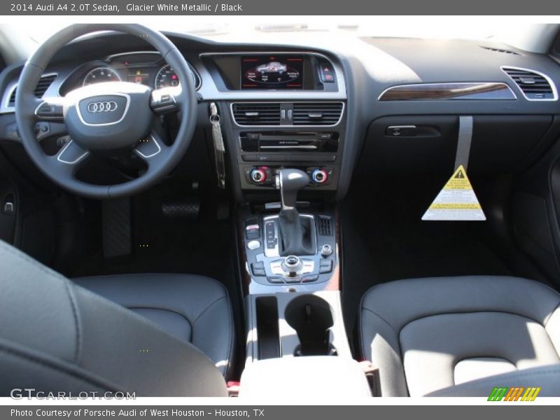 Glacier White Metallic / Black 2014 Audi A4 2.0T Sedan