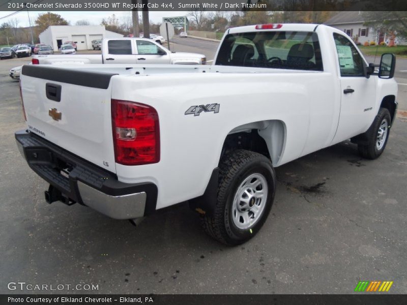 Summit White / Dark Titanium 2014 Chevrolet Silverado 3500HD WT Regular Cab 4x4