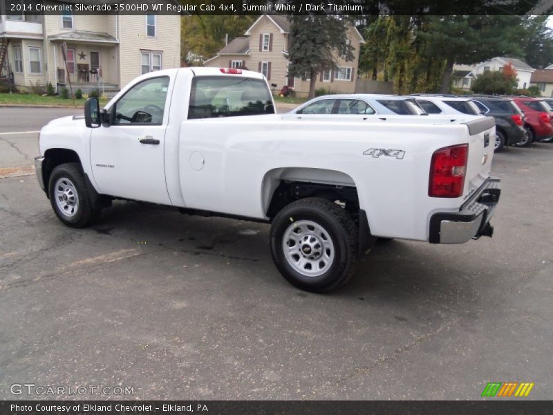 Summit White / Dark Titanium 2014 Chevrolet Silverado 3500HD WT Regular Cab 4x4