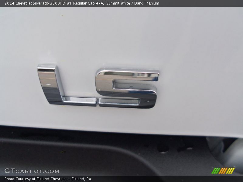 Summit White / Dark Titanium 2014 Chevrolet Silverado 3500HD WT Regular Cab 4x4
