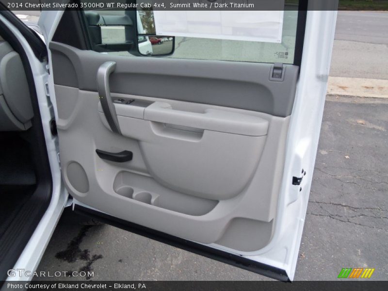 Summit White / Dark Titanium 2014 Chevrolet Silverado 3500HD WT Regular Cab 4x4