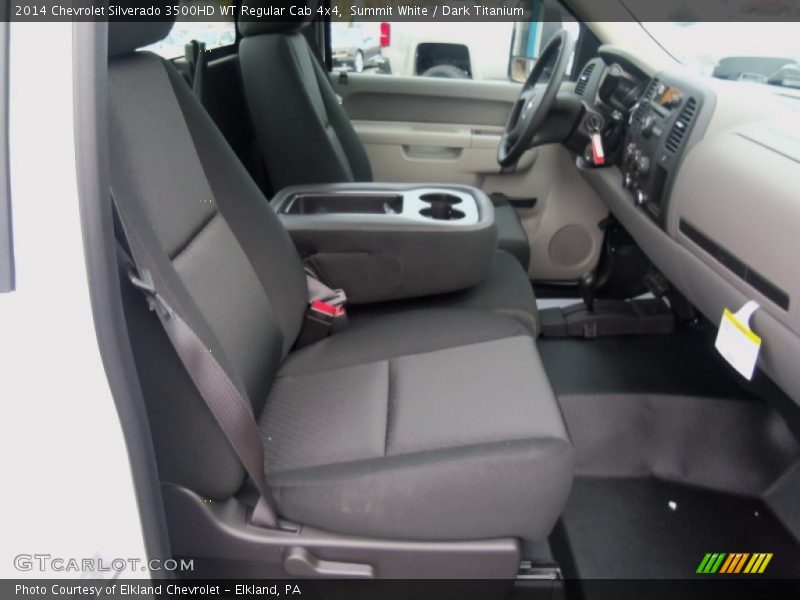 Summit White / Dark Titanium 2014 Chevrolet Silverado 3500HD WT Regular Cab 4x4
