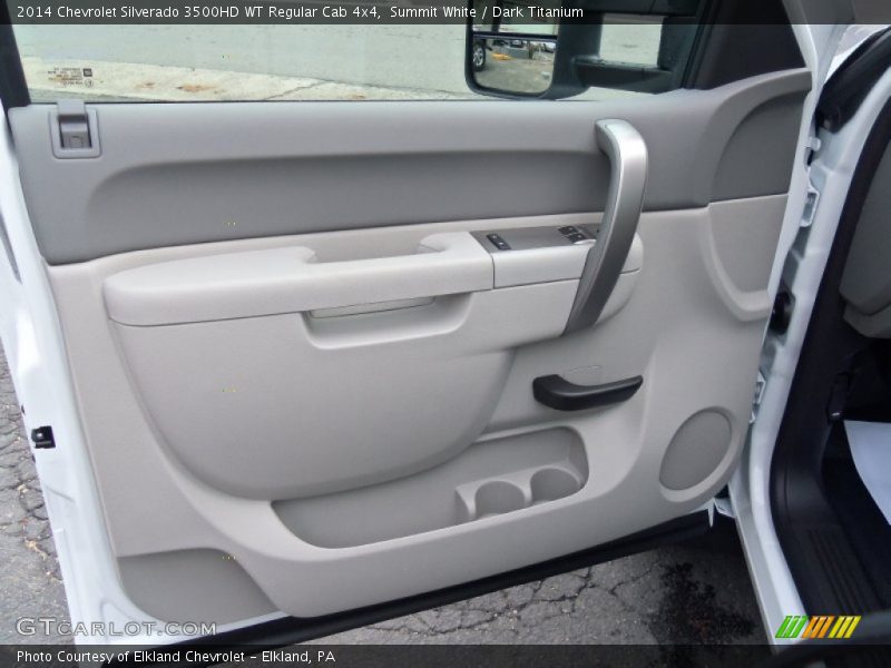 Summit White / Dark Titanium 2014 Chevrolet Silverado 3500HD WT Regular Cab 4x4