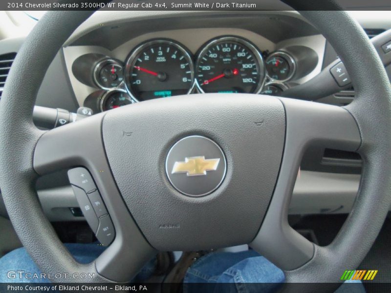 Summit White / Dark Titanium 2014 Chevrolet Silverado 3500HD WT Regular Cab 4x4