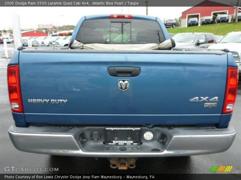 Atlantic Blue Pearl / Taupe 2005 Dodge Ram 3500 Laramie Quad Cab 4x4