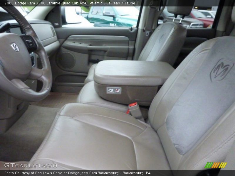 Atlantic Blue Pearl / Taupe 2005 Dodge Ram 3500 Laramie Quad Cab 4x4