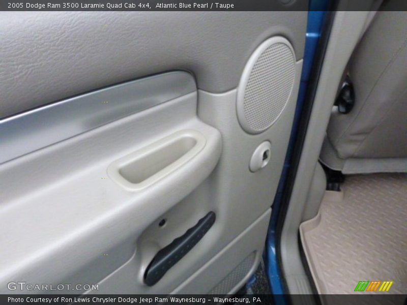 Atlantic Blue Pearl / Taupe 2005 Dodge Ram 3500 Laramie Quad Cab 4x4