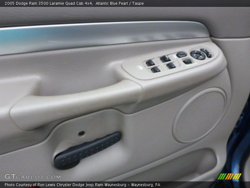 Atlantic Blue Pearl / Taupe 2005 Dodge Ram 3500 Laramie Quad Cab 4x4