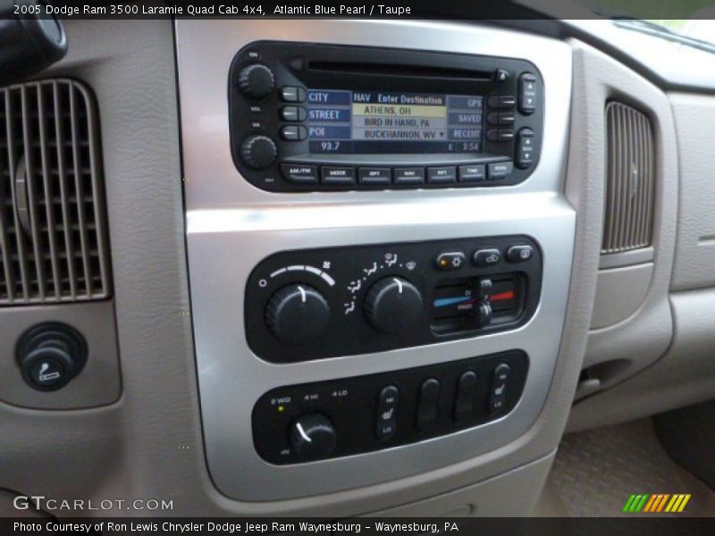 Atlantic Blue Pearl / Taupe 2005 Dodge Ram 3500 Laramie Quad Cab 4x4