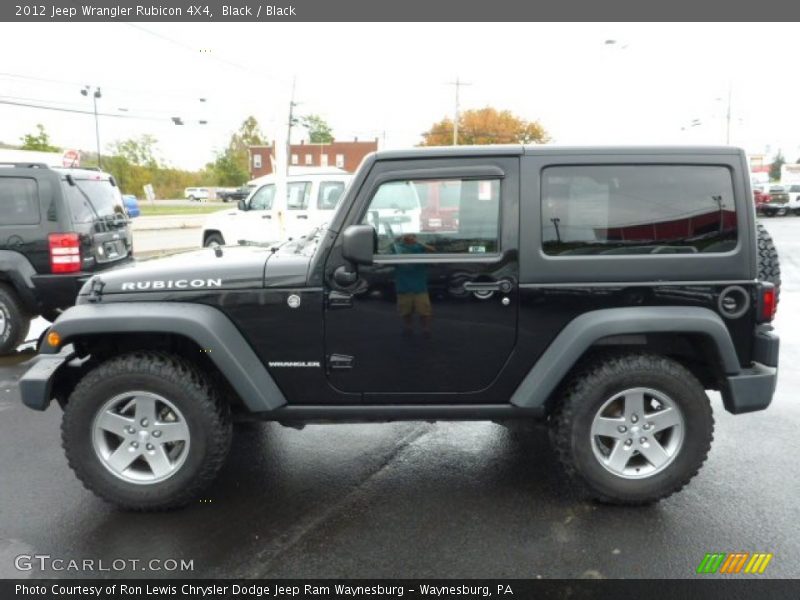 Black / Black 2012 Jeep Wrangler Rubicon 4X4