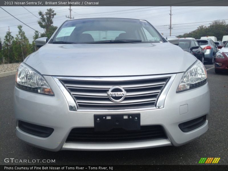 Brilliant Silver Metallic / Charcoal 2013 Nissan Sentra SV