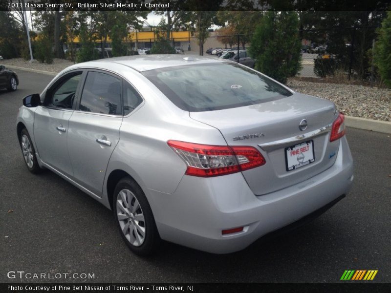 Brilliant Silver Metallic / Charcoal 2013 Nissan Sentra SV