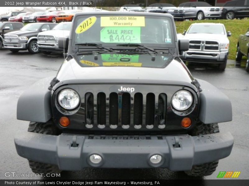Black / Black 2012 Jeep Wrangler Rubicon 4X4