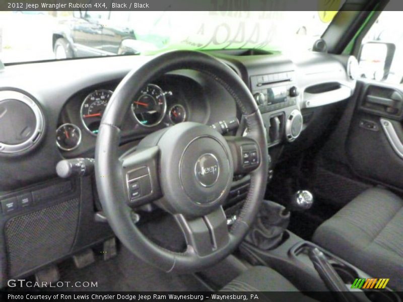 Black / Black 2012 Jeep Wrangler Rubicon 4X4