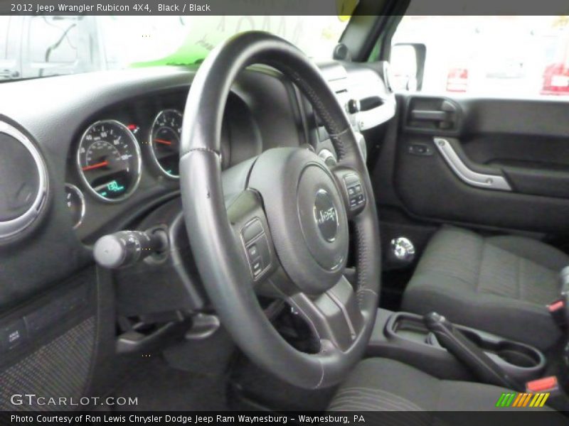 Black / Black 2012 Jeep Wrangler Rubicon 4X4