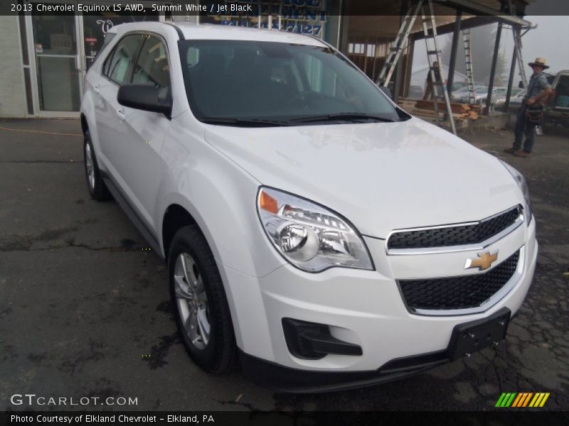 Summit White / Jet Black 2013 Chevrolet Equinox LS AWD