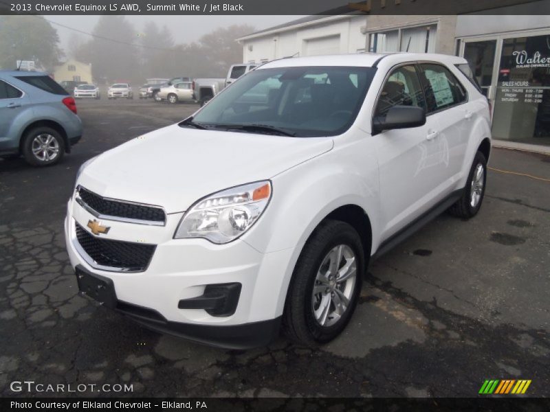 Summit White / Jet Black 2013 Chevrolet Equinox LS AWD